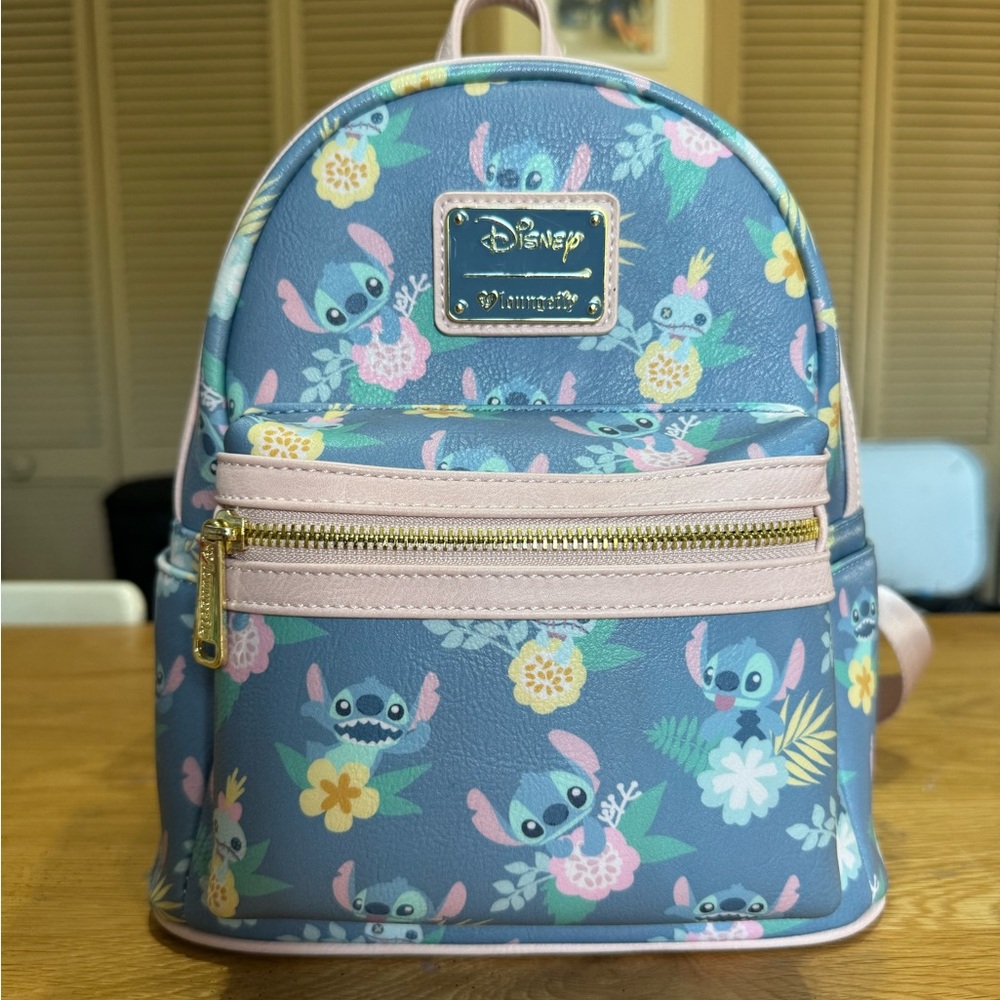 Loungefly Disney Lilo & Stitch Scrump Floral Pineapple Mini Backpack
